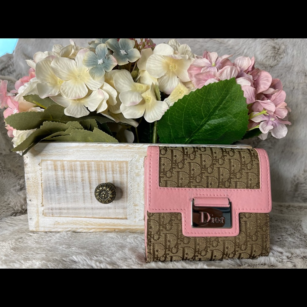 Compa Christian Dior Wallet, canvas with leather